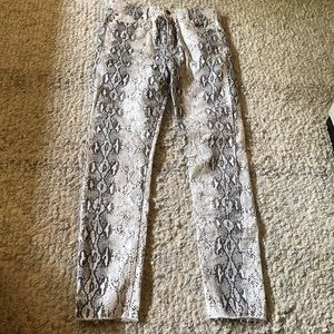 Womens Mittoshop snake print skinny jeans pants size Medium